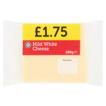 Euro Shopper Mild White Cheese 180g