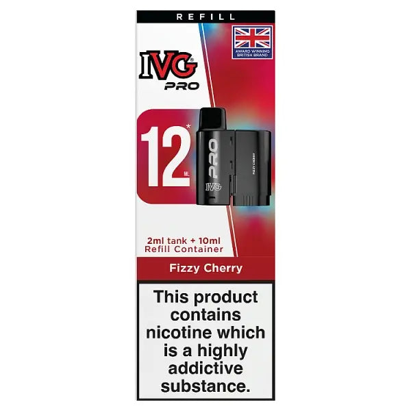Ivg Pro 12 Refills/Pods/Vaping Liquid Container - FizzyCherry
