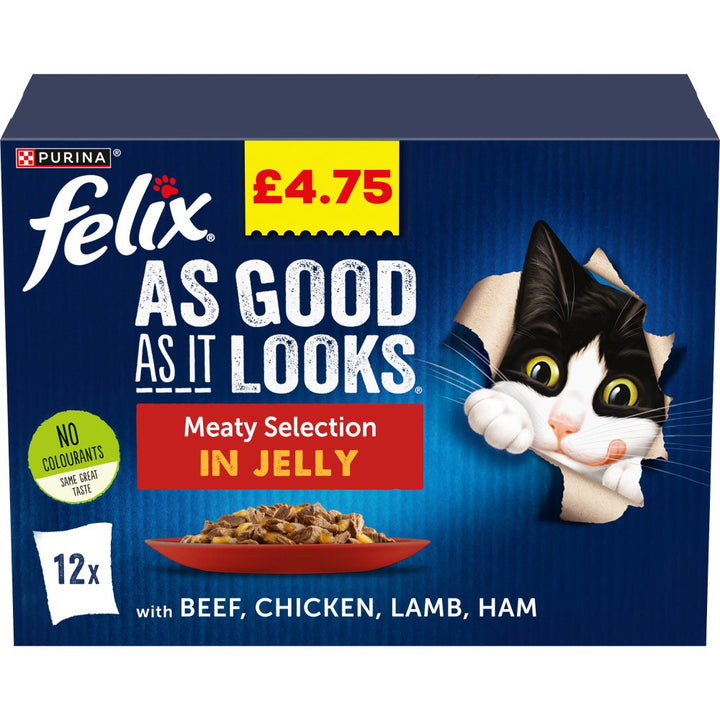 Felix Selection in Jelly 12 x 100g (1.2kg) - Meaty Selection