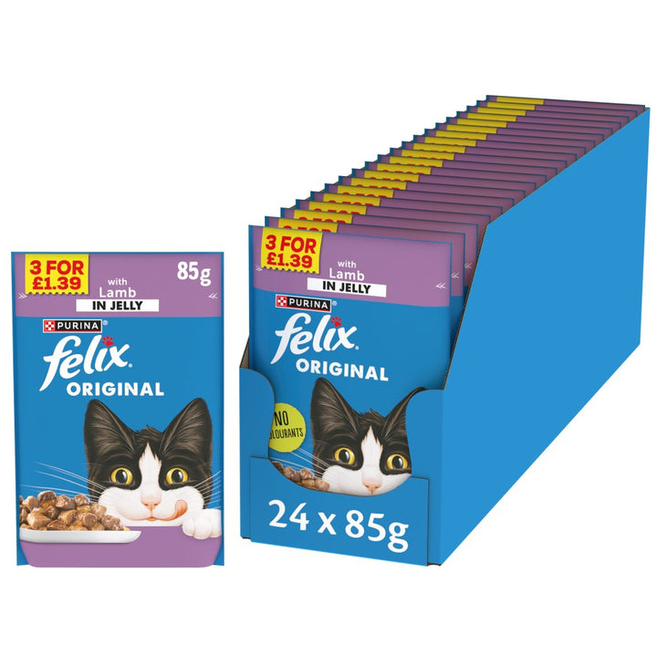 FELIX Original Wet Cat Food 85g PMP - Lamb