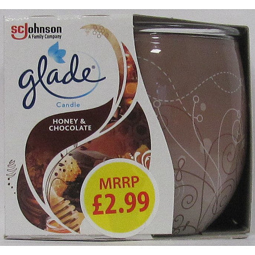 GLADE CANDLE £2.99PM - Honey & chocolate