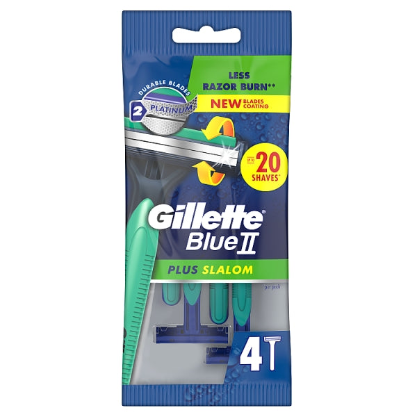 Gillette Blue Ii Plus 4 Pack £2.25