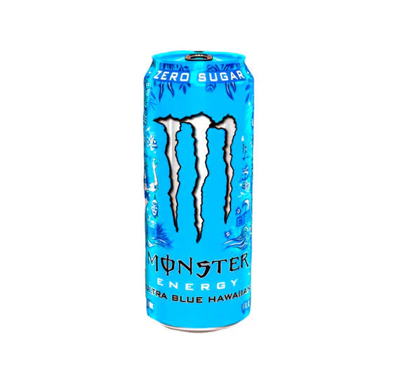 American Monster Drinks 500ml Americanmonstercans Cans - Ultra Blue Hawaiian