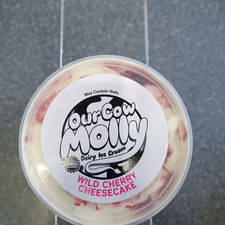 OurCowMolly 1Litre Black Forest Gateau IceCream - WildCherry Cheesecake