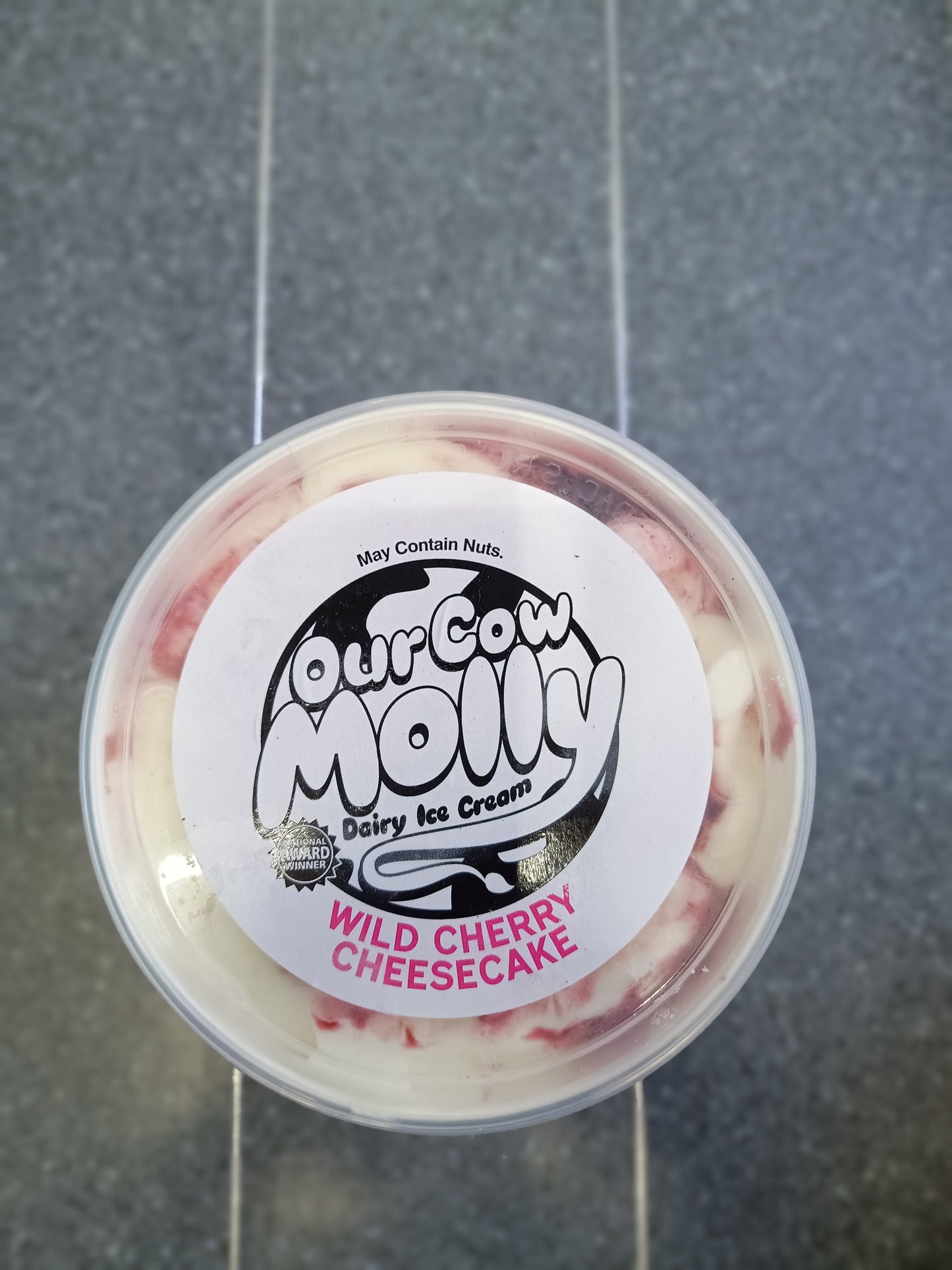 OurCowMolly 1Litre Black Forest Gateau IceCream