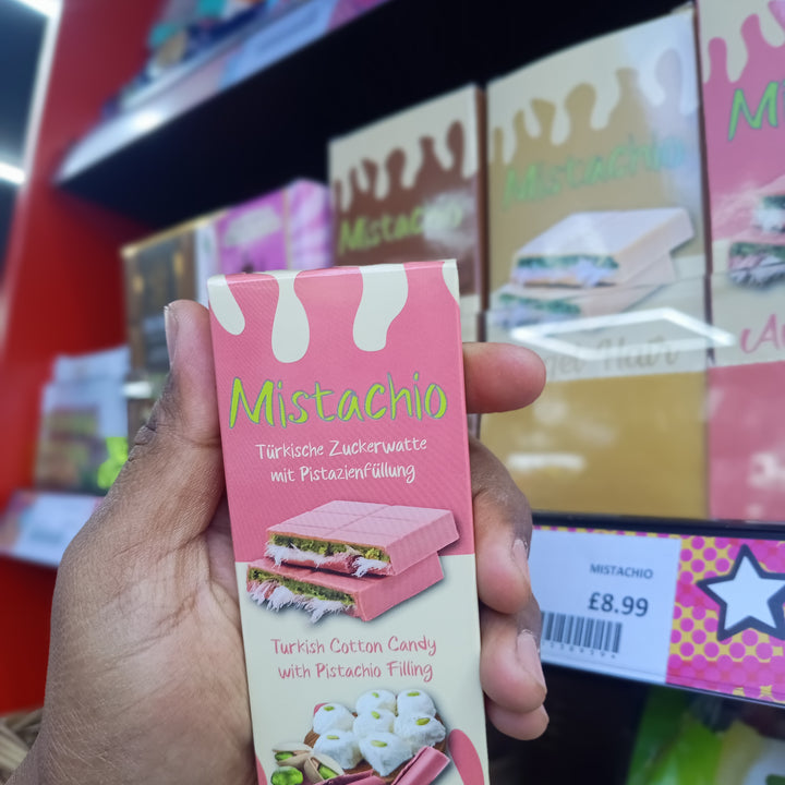 Mistachio Turkish Cotton Candy 80g - Rasberry