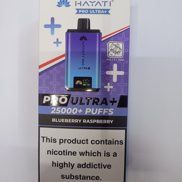 HAYATI PRO ULTRA+ 25000PUFFS(REFILLS DEVICE)BIG VAPES hayativapes hayatiproultra - Blueberry Raspberry