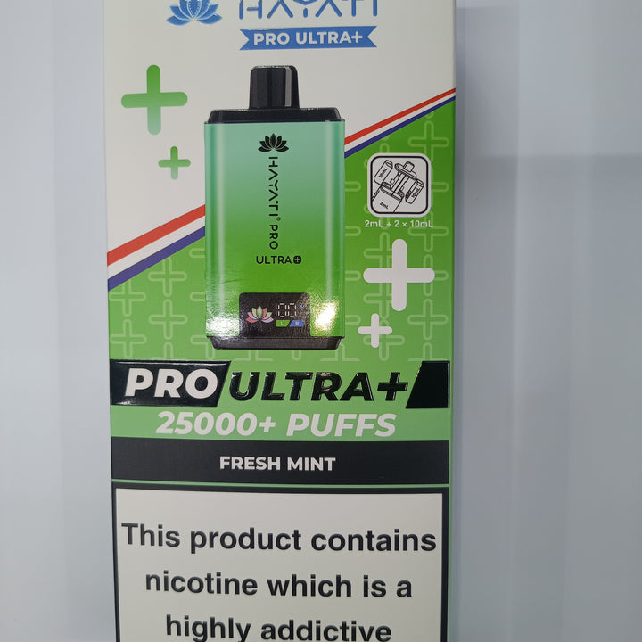 HAYATI PRO ULTRA+ 25000PUFFS(REFILLS DEVICE)BIG VAPES hayativapes hayatiproultra - Fresh Mint