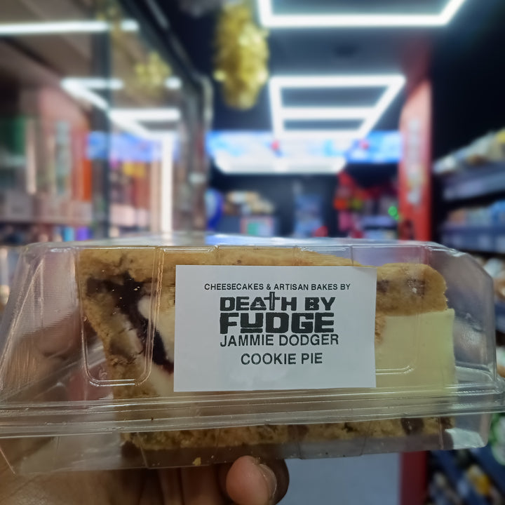 Death by Fudge CookiePie Desserts cookies pies cookiepiedesserts deathbyfudge - Jammie Dodger