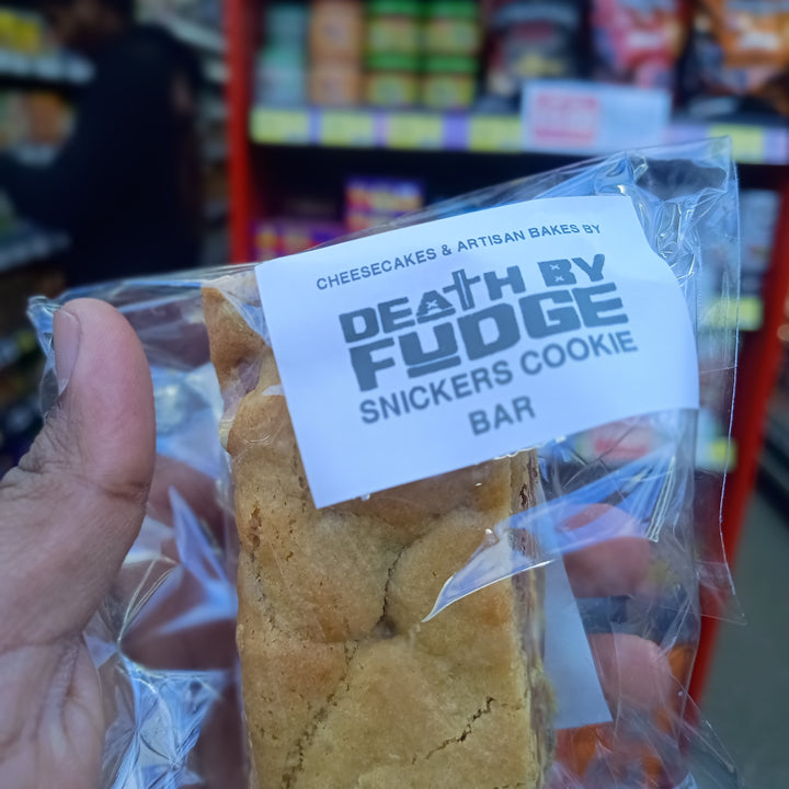 Death by fudge desserts Bars Browniebars cookiebars Blondiebars - Snickers Cookie