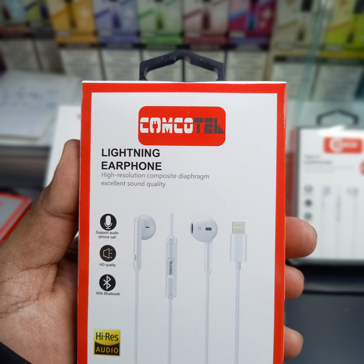 Comco Earbuds/Earphones Bluetooth/wired wireless Mobile Accessories - Lightining Connection