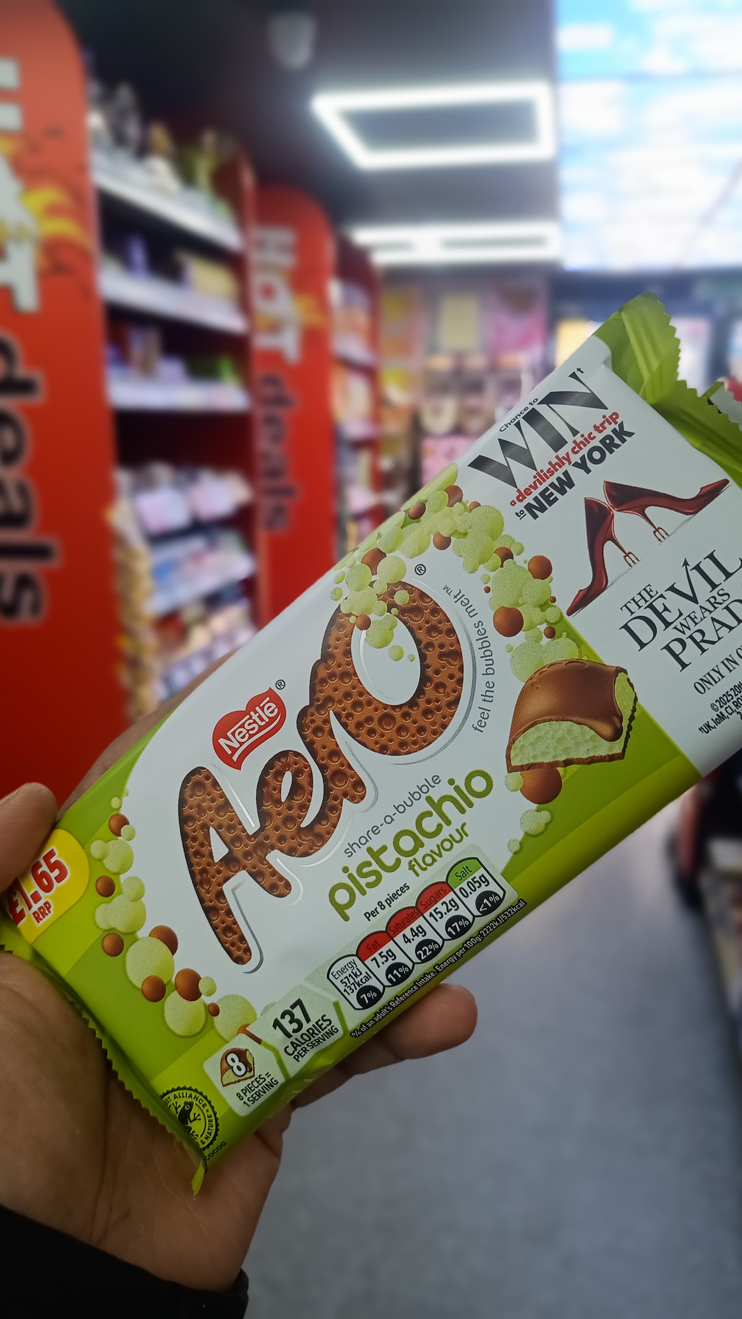 Aero Sharing Bar 90g Pistachio aeropistachio