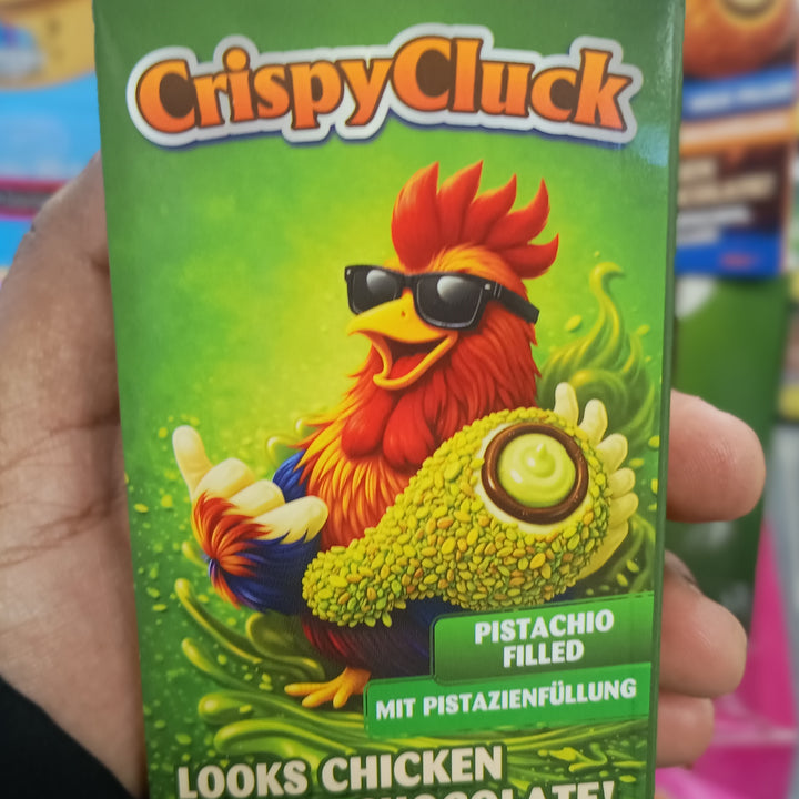 Viral Trending Crispy Cluck Milk filled Chocolate - Pistachio