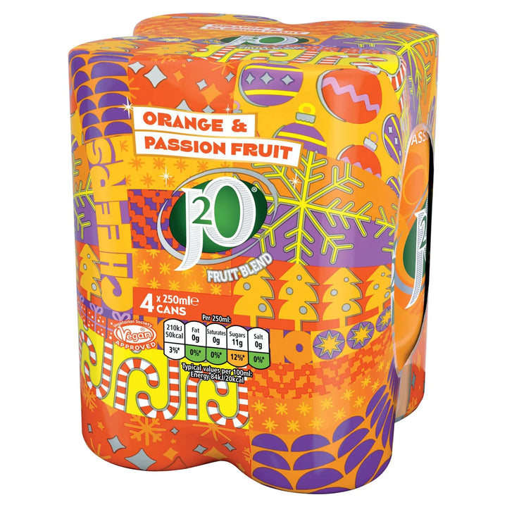 J2O Multipack Bottle/Can - Orange & PassionFruit