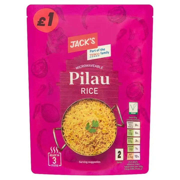 Jack's - Microwaveable Rice - 250g - Pilau rice