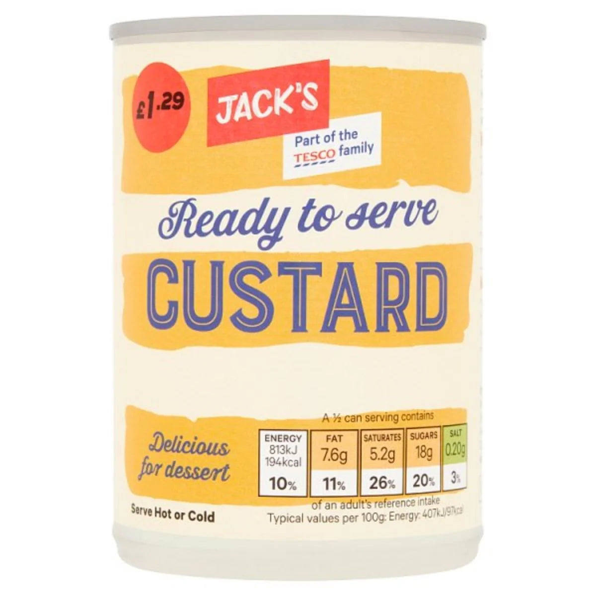 Jack's - Ready To Serve Custard - 400g