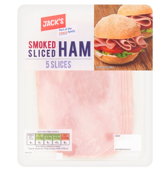 Jack's 5 Smoked Ham Slices 90g £1.49