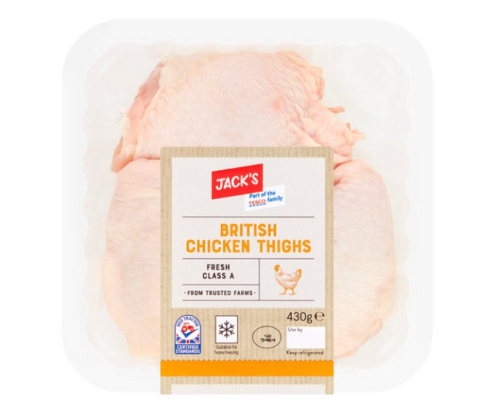 Jack's British Chicken Thighs 430g £2.79