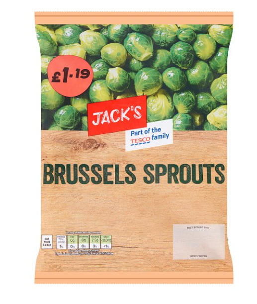 Jack's Brussels Sprouts 500g £1.19PM