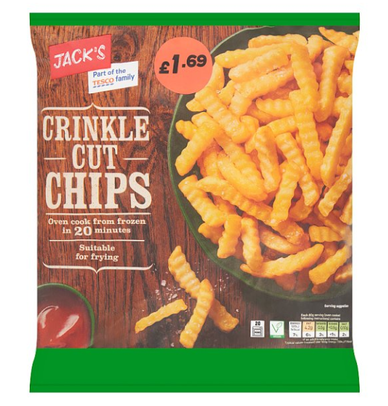 Jack's Crinkle Cut Chips 750g £1.69PM
