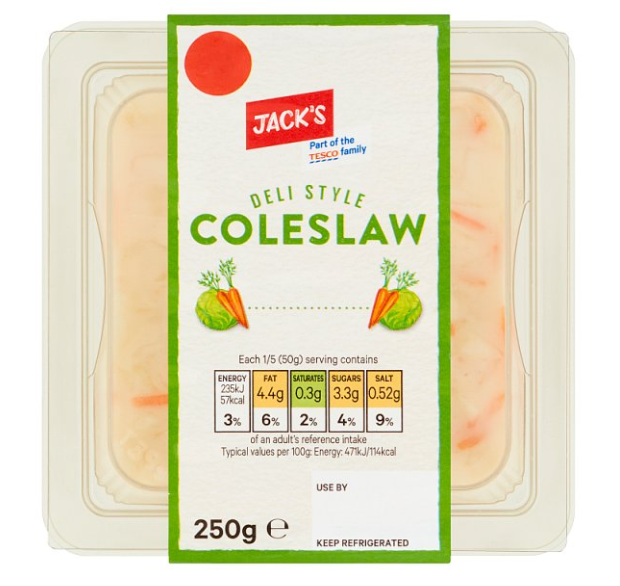Jack's Deli Style Coleslaw 250g £1