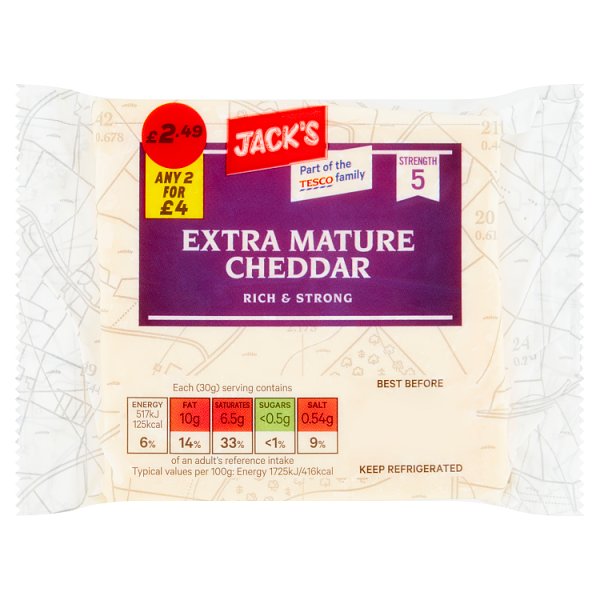 Jack’s Extra Mature Cheddar 200g