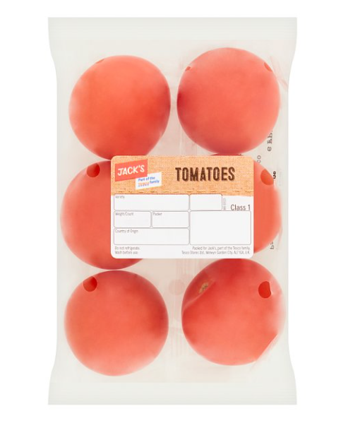Jack's Salad Tomatoes 6 pack £1.39