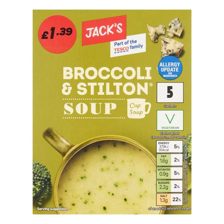 Jacks - Cup Soup - 120g - Broccoli & Stilton