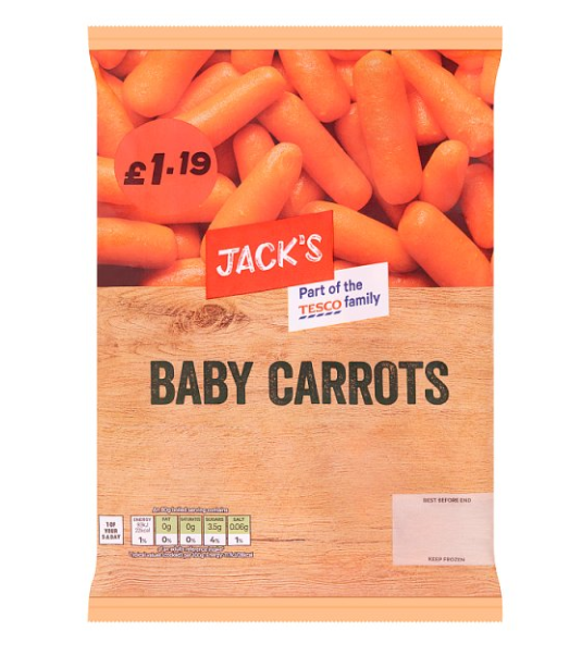 Jacks Baby Carrots 500g £1.19PM