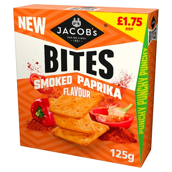 Jacobs Bites Paprika Pm £1.75 125g