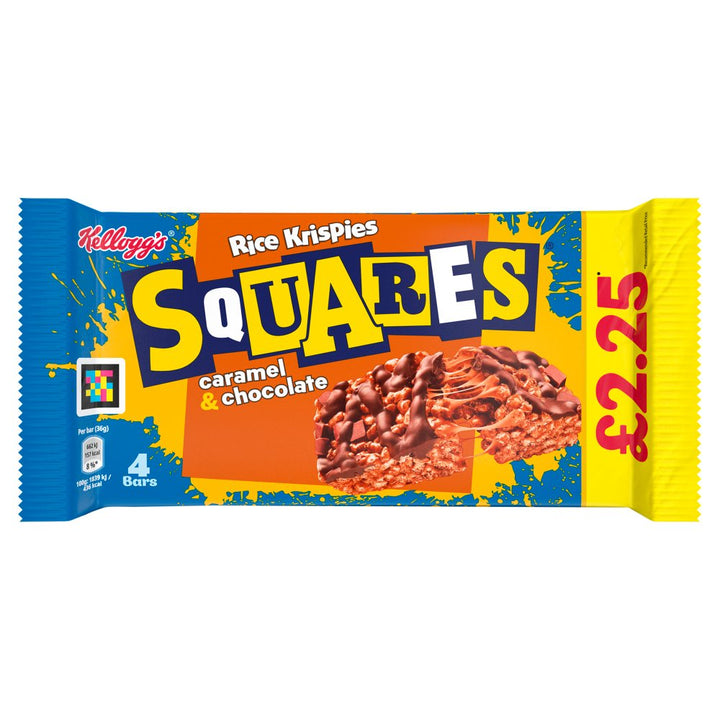 Kellogg's Rice Krispies Squares Caramel & Chocolate Snack Bars PMP £2.25pm