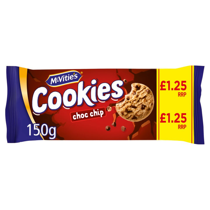 McVitie's Milk & Dark Chocolate Chip Cookies - The Chunky One Chocolate Chip 150g PMP £1.25
