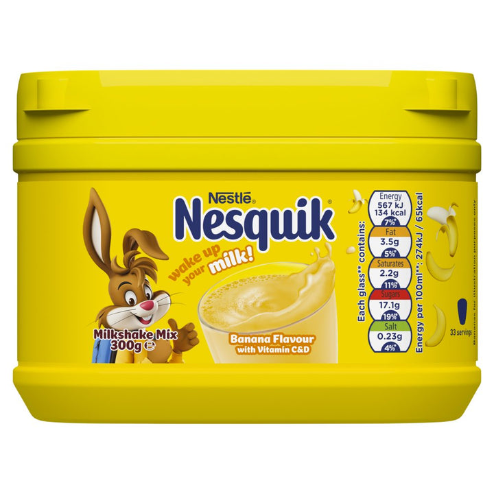 Nesquik Flavour Milkshake Mix 300g - Banana