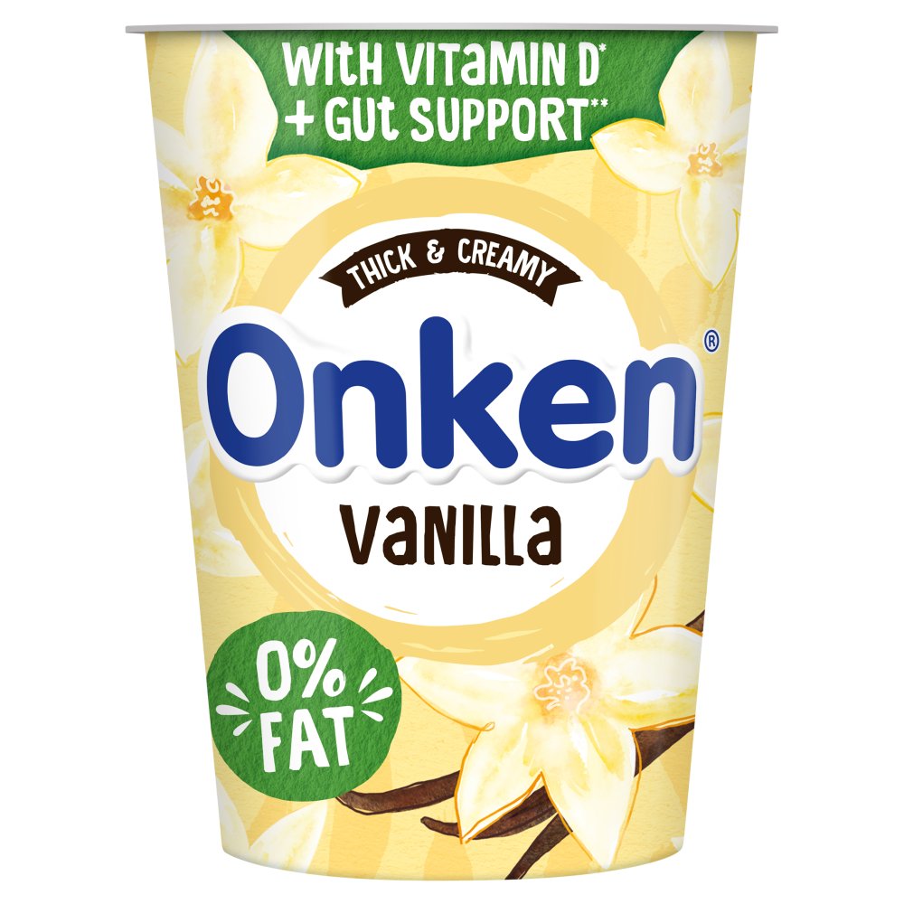 Onken 0% Fat Vanilla Yogurt 450g £2.15