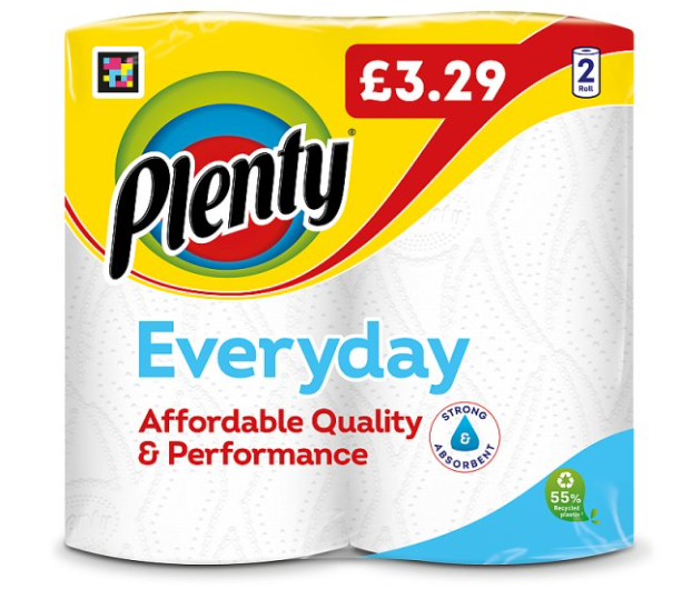 Plenty Everyday Kitchen Towel 2 £3.29PM