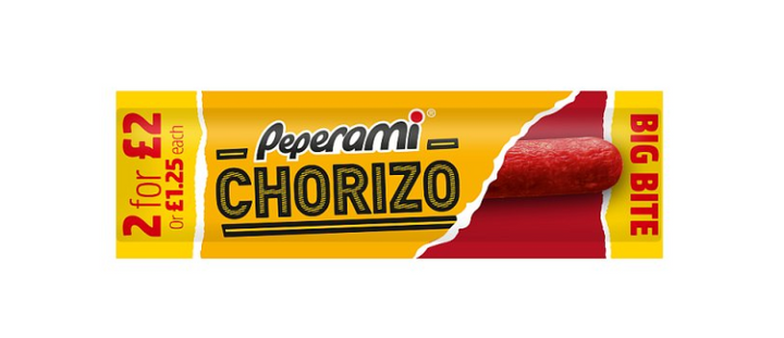 Peperami 26g £1.25 2 for £2 - Chorizo