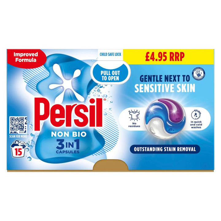 Persil 3 in 1 Washing Capsules Bio 15 Washes £4.95PM - Blue