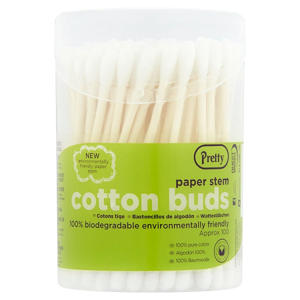 Pretty Paper Stem Cotton Buds 100's 89p