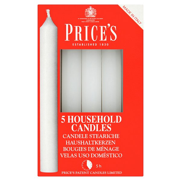 Prices Candles White 5's