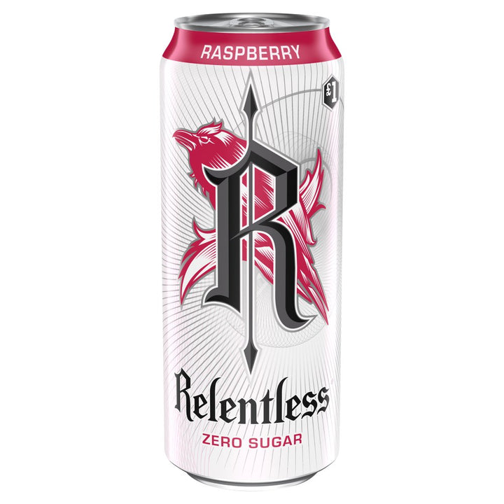 Relentless Energy Drink 500ml - Raspberry Sugar Free