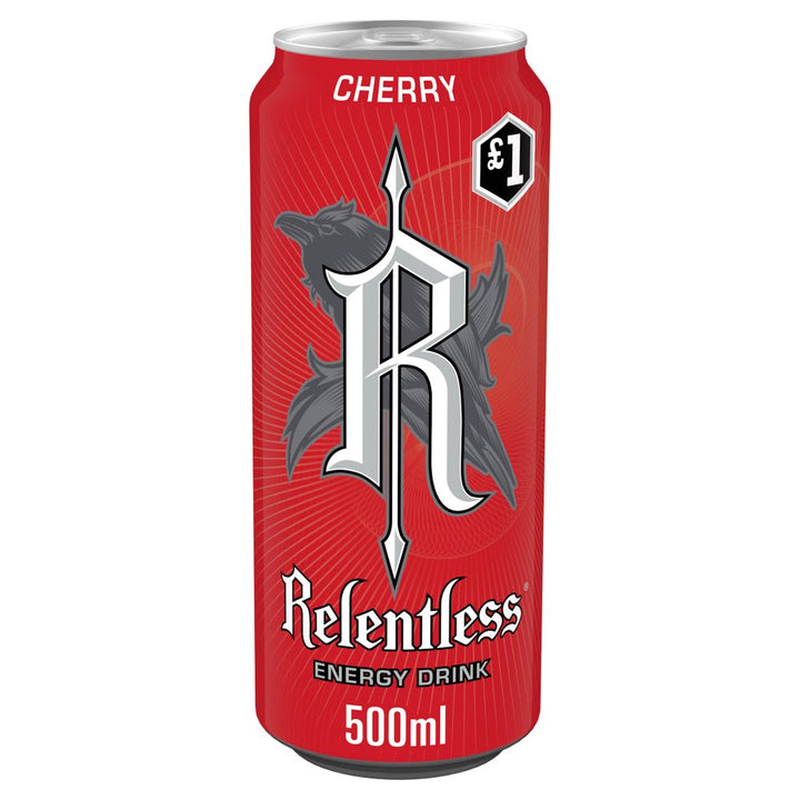 Relentless Energy Drink 500ml - Cherry