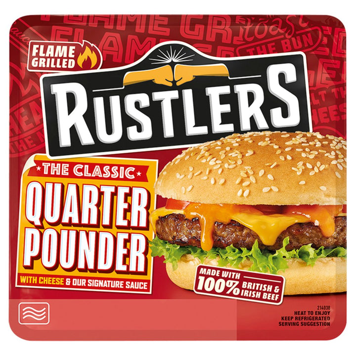 Rustlers The Classic Quarter Pounder 190g £2.60