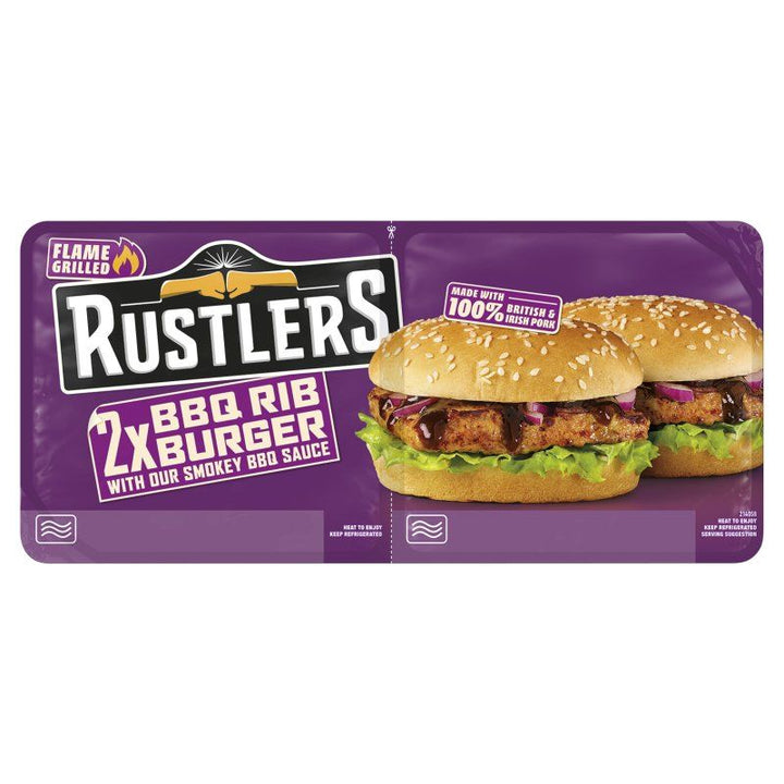 Rustlers Twin Ribburger 244g Price Marked