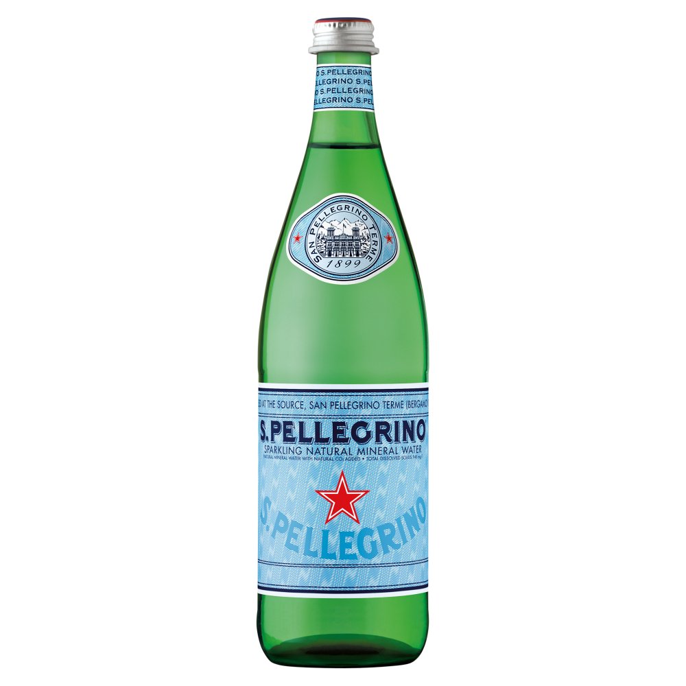 San Pellegrino Sparkling Natural Mineral Water Glass