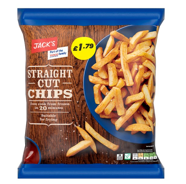 Jack's Straight Cut Chips 750g