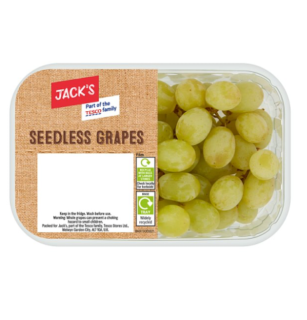 Jack's Fresh Fruits(freshfruits) - Seedless Green Grapes 500g