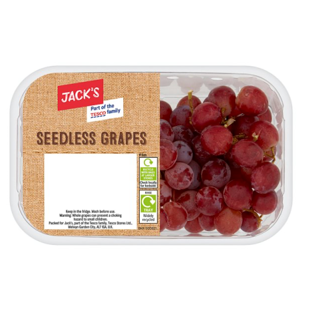 Jack's Fresh Fruits(freshfruits) - Seedless Red Grapes 500g