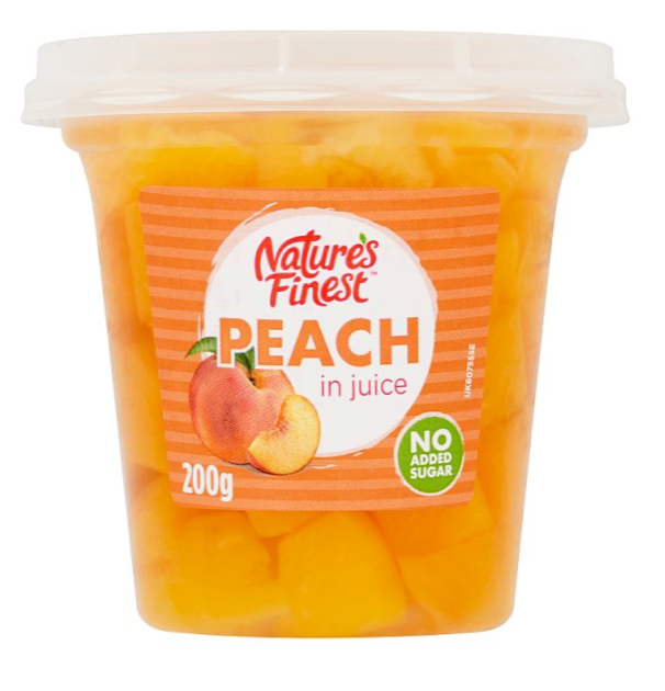Nature's Finest Fruits in Juice 200g(fruitsinjuice)fresh fruits - Peach