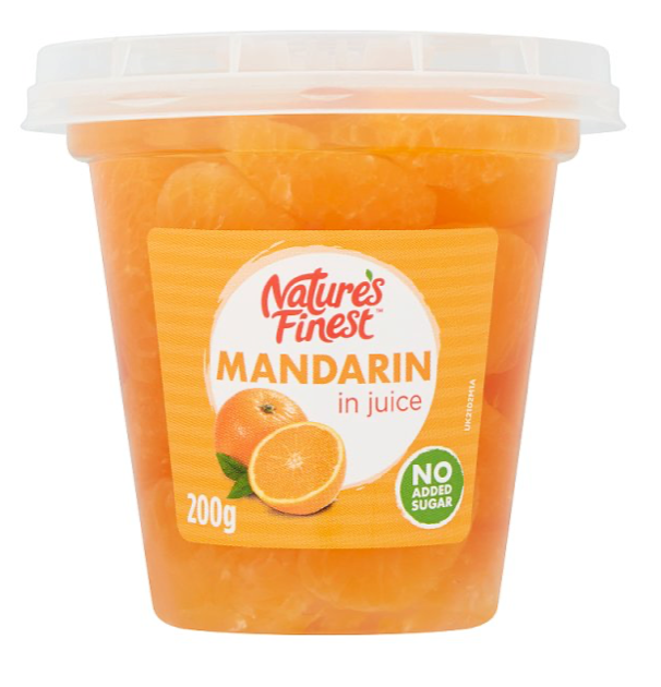 Nature's Finest Fruits in Juice 200g(fruitsinjuice)fresh fruits - Mandarin