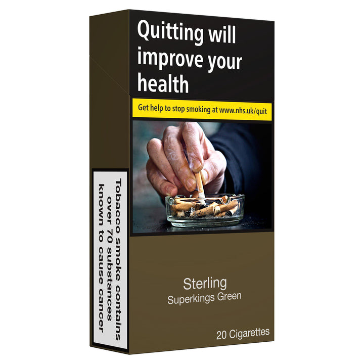 Sterling Cigarettes - Green Superking